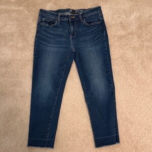GAP Straight Crop Coupe 3/4 Ankle Jeans in Dark Blue US Size 4/27